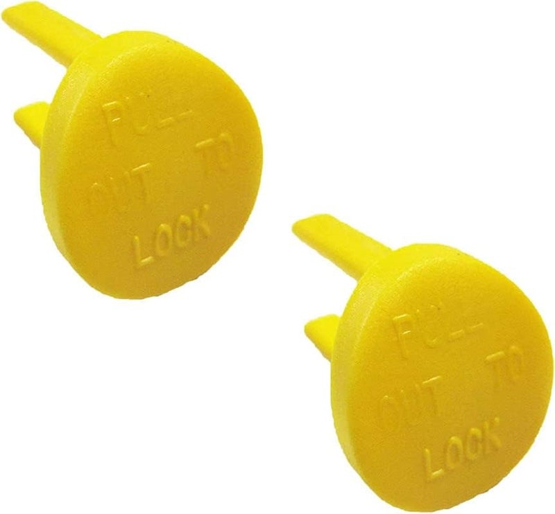 auaurly Yellow Safety Switch Key Compatible with Craftsman Radial Arm Jointer Band Drill Sears Table Saw, Sander, Band Saw, Drill Press Parts- Oval (2pcs-pack) - Image 1